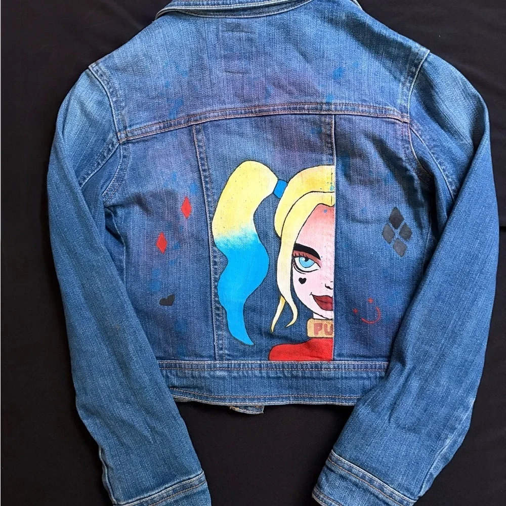 Old Navy Kids Denim Jacket with Fun Patches